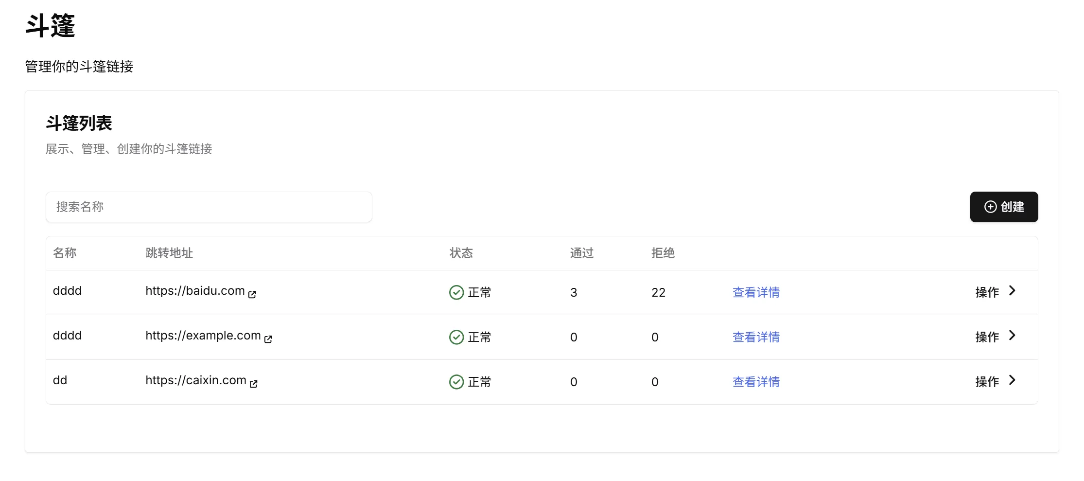 Dashboard screenshot